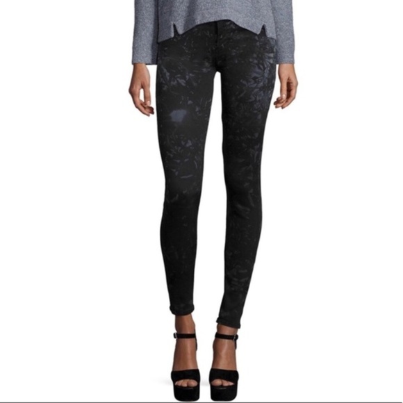 J Brand Denim - J Brand Black Shattered Glass Super Skinny Jeans